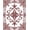 Maroon, Pattern 2, variant on ODIKA 2x3 Machine Washable Non-Slip Area Rug, Classical Damask Heritage Design with Scrollwork Motifs High Traffic Rug, Maroon, 570925