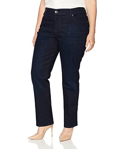 Lee Women's Plus Midrise Relaxed Fit Straight Leg Jean - Walmart.com