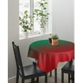 thumbnail image 4 of Green Red Ombre Suqare Tablecloth - 60 x 60 Inch, Modern Abstract Art Aesthetics Waterproof & StainResistant Tablecloth, Washable Oil-proof Table Cover for Dining/Party/Wedding/Camping/Buffet, 4 of 9