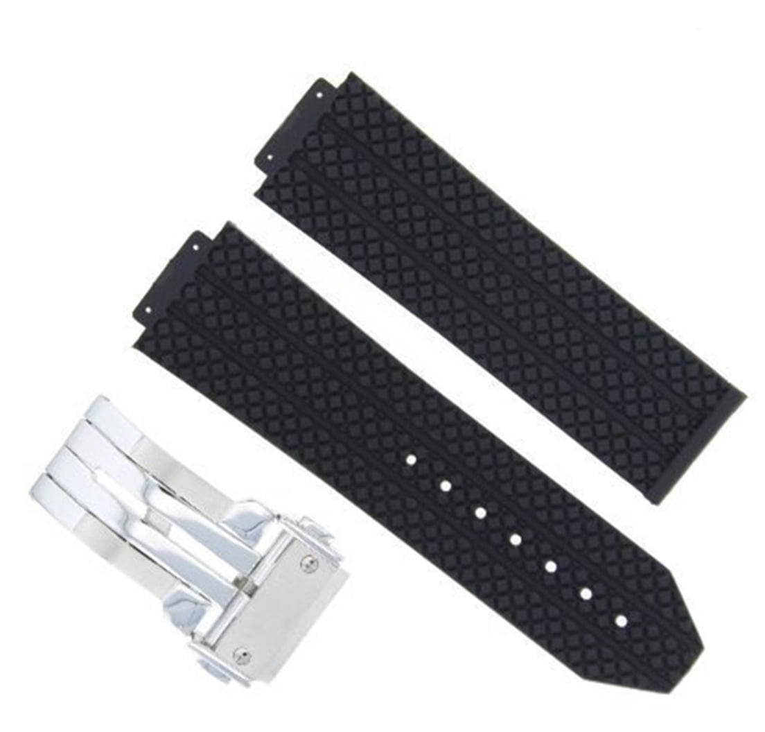 Ewatchparts - REPLACEMENT 24MM RUBBER BAND STRAP CLASP FIT HUBLOT BIG ...