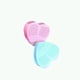 thumbnail image 1 of Sponge Heart-Shaped Silicone Makeup Cleaning Brush 2pcs, 1 of 1