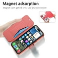 thumbnail image 4 of for iPhone 13 Pro Max Wallet Case with Camera Lens Protector Film, Clear Magnetic Phone Cover Compatible with Mag-Safe Charging, RFID Blocking PU Leather Case with Card Holder Flip Kickstand, Red, 4 of 11