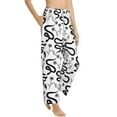 thumbnail image 2 of Xecao Hand Drawn Snake Women's Straight Lounge Pajama Pants: The Epitome of Relaxed Sleepwear, 2 of 9