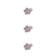 thumbnail image 1 of Sonducket Catch Clip Crystal Side Sweet Korean Hairpin Decoración Crystal Ins Hair Claw Moda Mujer Fiesta Compras Picnic Púrpura Type1 NO1, 1 of 6