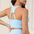 thumbnail image 4 of Workout Bras For Women Supportive Comfy Non-marking Gathers Tees Fixed Cup Sports Underwear, 4 of 5