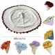 thumbnail image 2 of Manta Con Ramo De Flores De Ganchillo Hecha A Mano Suave Manta Parabólica Tejida Con Ramo De Rosas Decoración Para El Hogar Para Cumpleaños Paquete De Materiales Para Manualidades, 2 of 6