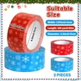 thumbnail image 2 of Cinta Adhesiva gisgfim 2 Rollos 5 cm x 91 m Copos de Nieve Navideños, 2 of 7