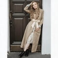 thumbnail image 3 of Lsupdaol Womens 1.85 Inch Wide PU Leather Obi Wrap Belt for Dress Coat Beige, 3 of 5