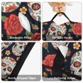 thumbnail image 6 of Skull and Rose Gothic Pattern Teens Toddler Nap Mat with Pillow, Sleeping Mat Bag for Preschool Daycare 59"x22", 6 of 6