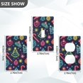 thumbnail image 7 of Yayeee Blank Wall Plate Cover 1-Gang 4.5"x2.7" Home Unused Decorative Outlet, Neon Christmas, 7 of 7