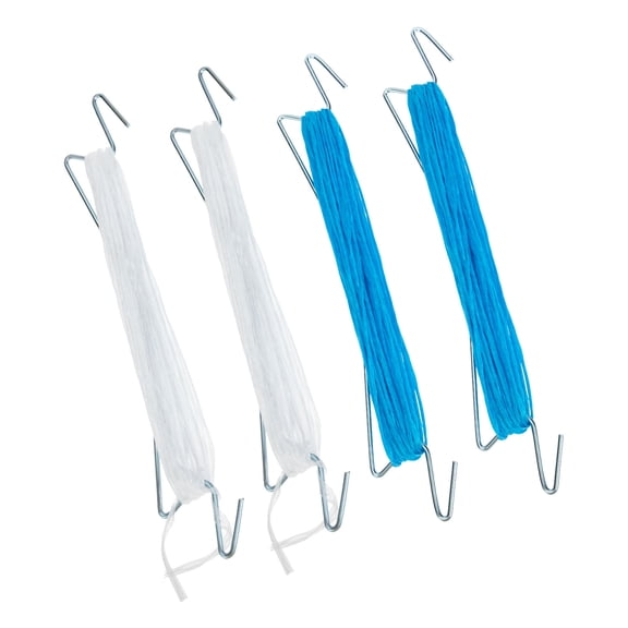 IDEANATEGRATE 4Sets Tomato Hook with String White 1000x5cm for Gardeners and Farmers