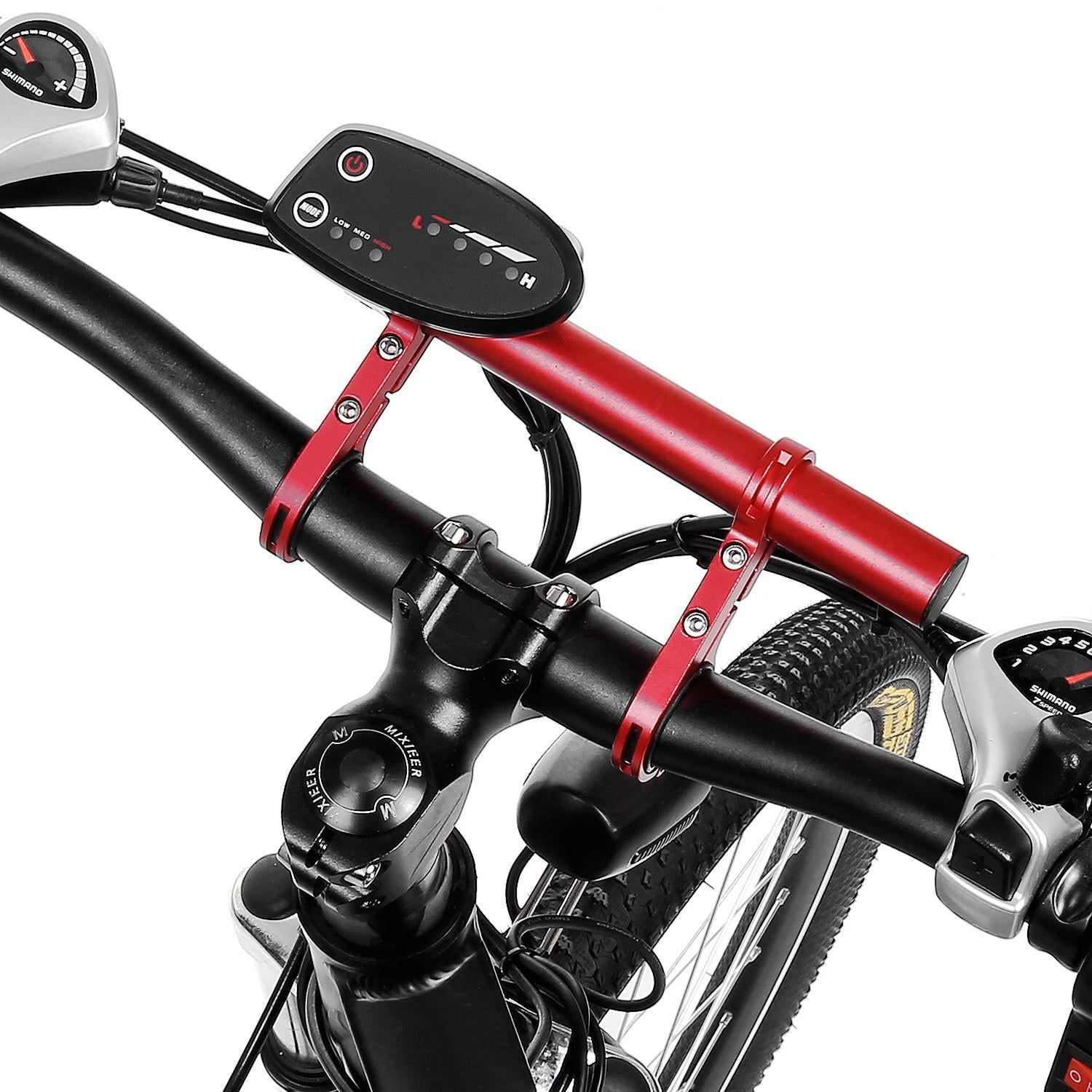 Bike Extension Holder Bycicle Flashlight Handlebar Extender Mount Bracket Tip