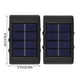 thumbnail image 4 of Bewildely 2 piezas de luz solar de pared ABS portátil decorativa a prueba de sol alimentada por batería recargable lámpara de jardín al aire Iluminación y accesorios 6 perlas blancas, 4 of 6
