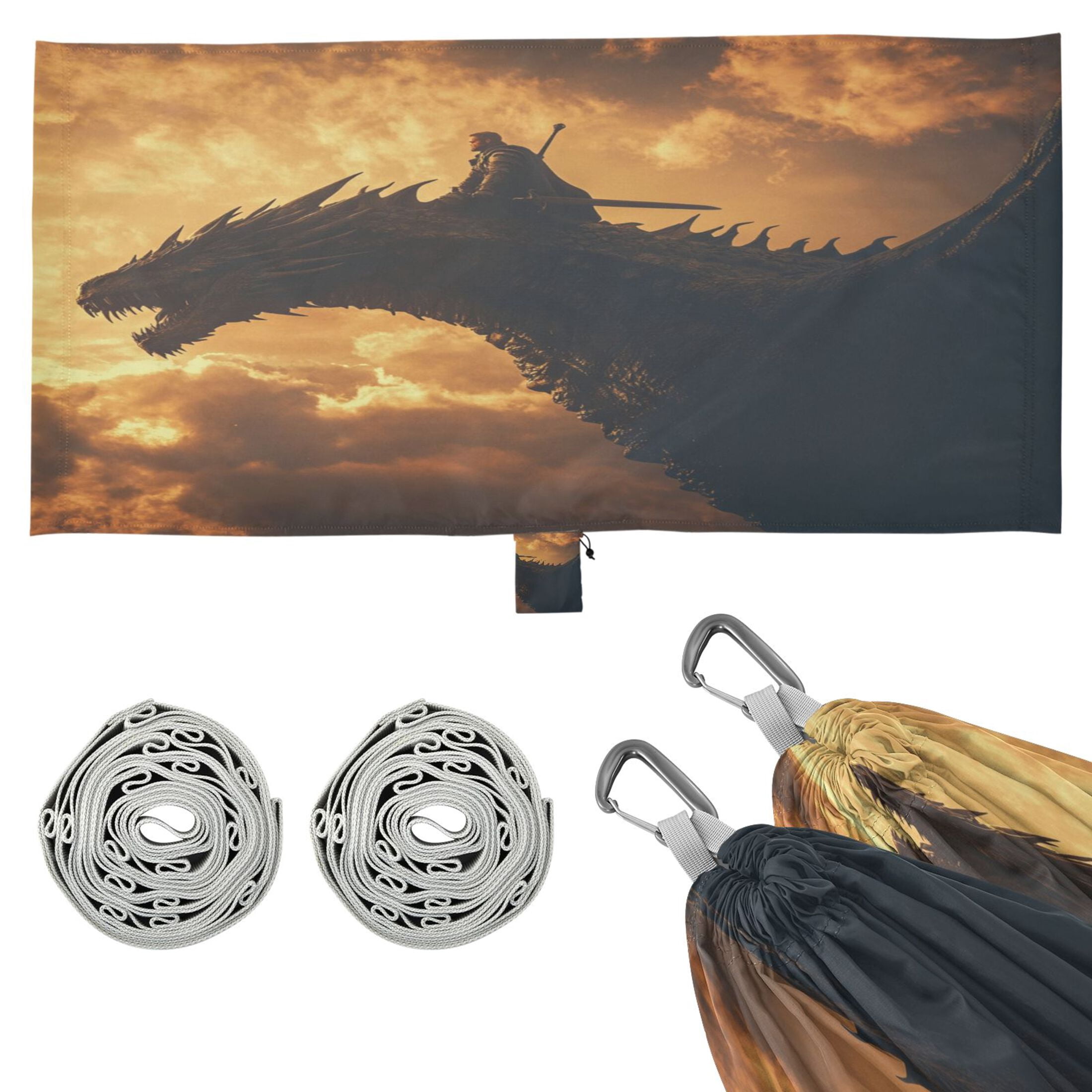 Hammock Camping Hammock Nylon Portable Hammock Travel Camping Hammock Riding A Dragon