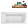 thumbnail image 3 of 59" Streamline N2140WH Freestanding Tub and Tray With Internal Drain, 3 of 8