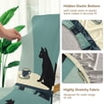thumbnail image 5 of Yayeee 2 Pack Dining Chair Covers Stretch Parson Chairs Slipcovers Seat Protector, Black Cat, 5 of 6