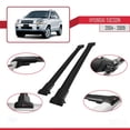thumbnail image 4 of Compatible with Hyundai Tucson (JM) 2004-2009 FLY Model Car Roof Rack Cross Bar Black Aluminium 2 Bars, 4 of 7