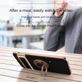 thumbnail image 3 of Compatible with Google Pixel 7 Case Ring Holder for Women Girls, Finger Rotating Kickstand Magnetic Car Stand Soft Bumper Cover, Shockproof Phone Case for Google Pixel 7 6.3 inch, Black, 3 of 14