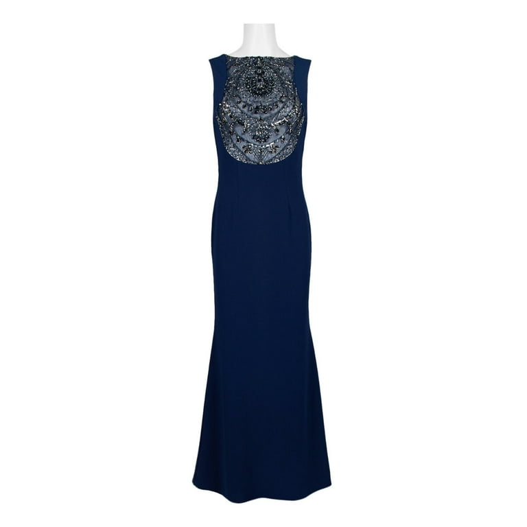 Aidan mattox top sleeveless beaded gown