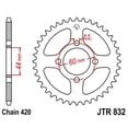 thumbnail image 4 of Front & Rear Sproket Kit for YAMAHA GT MX D,E,F-USA 77-79 JT Sprockets, 4 of 7