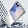 thumbnail image 4 of ELEHOLD for Samsung Galaxy Z Flip 7 2025 Case,Crystal Clear Non-Yellowing Shockproof Anti-Scratch Transparent Hard Back Slim Fit Case for Samsung Galaxy Z Flip 7 2025,Gray, 4 of 7
