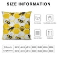 thumbnail image 5 of Leisuo Cute Bee Body Pillow Cover Pillowcases,Honeycomb Funny Body Pillow Case with Zipper Closure, Breathable Microfiber Pillowcase for Hair and Skin White, 5 of 5