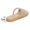 thumbnail image 3 of Sandalias Beira Rio Mujer Crema De Piso Pedrería beige 22.5, 3 of 10