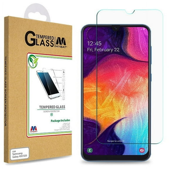 Samsung Galaxy A50 Screen Protector Premium Glass HD Clarity ShockProof Tempered Glass LCD Screen Protector Guard Clear 2.5D Curved Edge [Bubble-Free][Anti- Fingerprint] for Samsung Galaxy A50