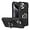 Black, variant on Case for iPhone 16 Pro Max,TPU PC [Built-in Magnetic Kickstand] with Card Holder Dual-Layer Design Heavy Duty Shockproof Protection Phone Case for iPhone 16 Pro Max,6.9 Inch 2024 (Black)