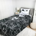 thumbnail image 1 of The Nightmare before Christmas Bedding Set 4 pcs Twin Bed in Bag Set for Kids - Reversible Comforter, Flat Sheet, Fitted Sheet & Pillowcase, 1 of 9