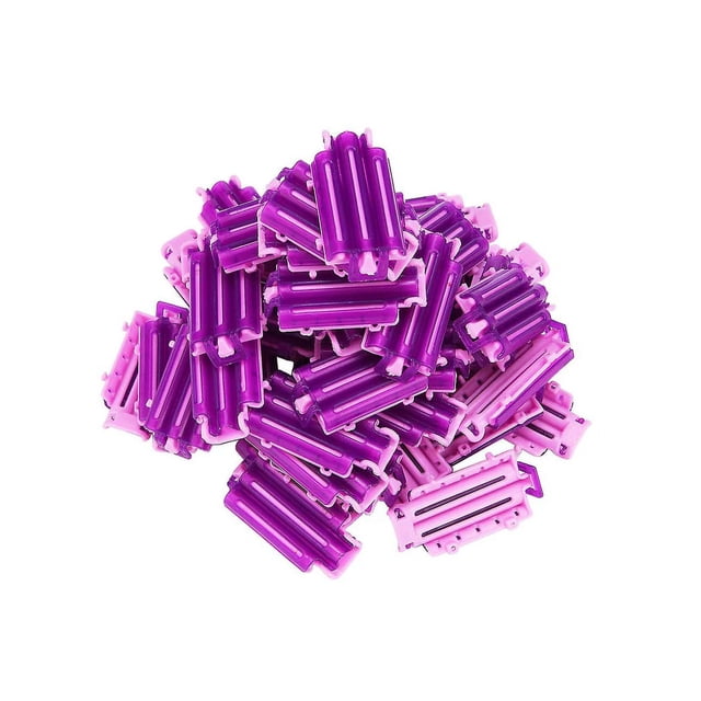 Púrpura y rosa, 45 piezas para estilos de lisos a rizados, rizadores para permanente de raíces, herramientas de peluquería para peinar el cabello natural, juego de varillas profesionales