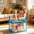thumbnail image 4 of Extra Large Clear Storage Bags with Zipper Handles, Heavy Duty Thick Clear Bins for Clothes Blankets Toys Moving, Foldable Closet Organizer Storage Containers, 4 of 4