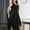Black, variant on ZZwxWA Plus Size Womens V Neck Sequins Formal Dresses Empire Waist Sleeveless Midi Evening Party Dress for Wedding Gusets
