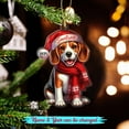 thumbnail image 2 of Novelty Beagle Dogs Breed Shaped Ornament Xmas 2025, Personalized Dog Lover Christmas Ornaments Gift for Beagle Dog Dad-Mom Birthday Thanksgiving, Customized Name Pet Xmas Ornament for Puppy Owners, 2 of 5