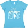 thumbnail image 3 of Inktastic Some Assembly Required Left Leg Amputee Women's V-Neck T-Shirt, 3 of 5