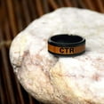thumbnail image 3 of Ringmasters Frontier Wood Inlay with Black Ceramic Choose the Right CTR Ring Size 11, 3 of 6