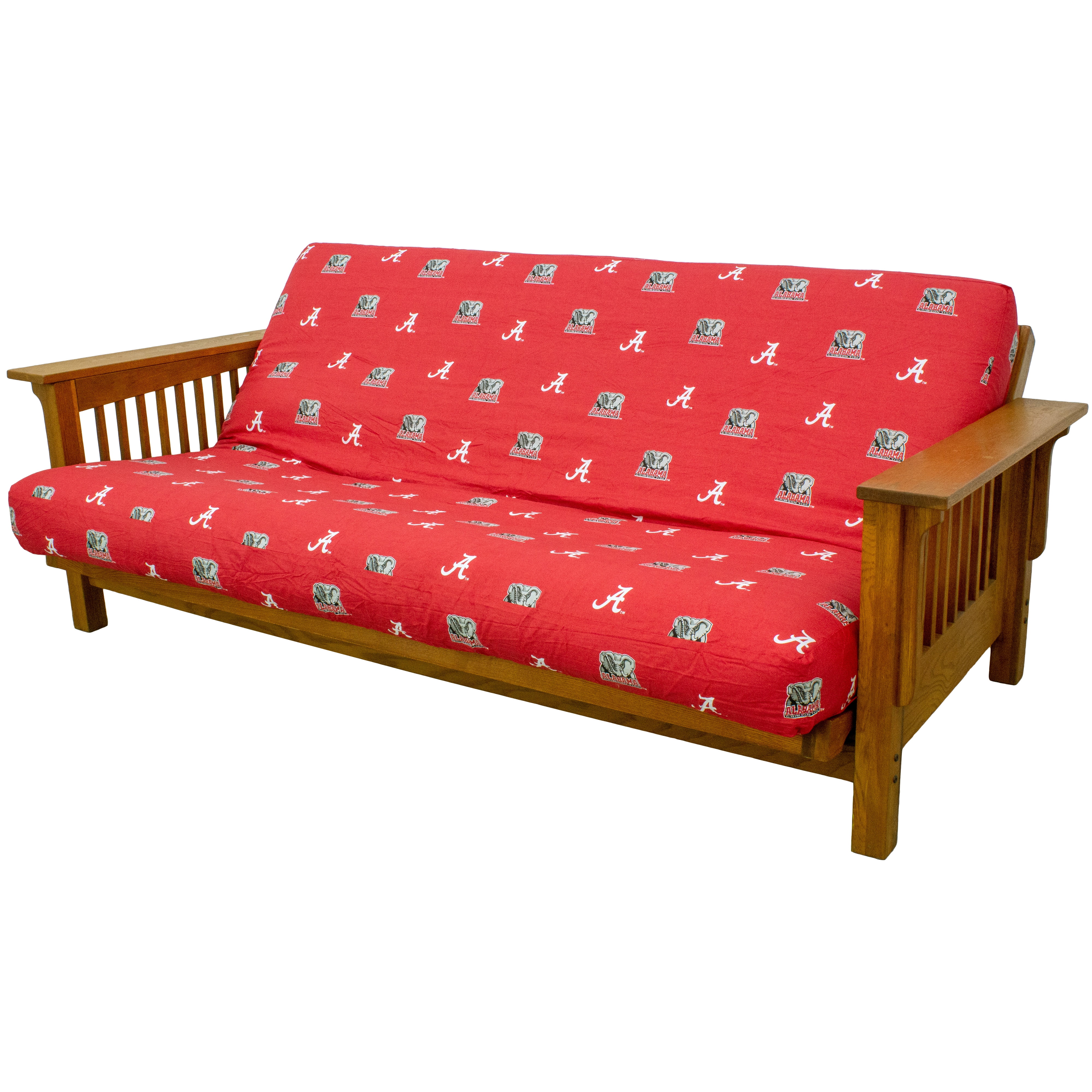 Alabama Crimson Tide Futon Cover - Full size fits 6 and 8 inch mats