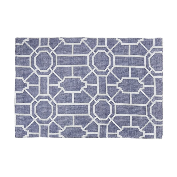 Colonial Williamsburg Trellis Navy Single Placemat, 13" x 19"
