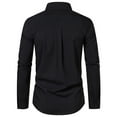 thumbnail image 3 of Blusa y camisa de manga larga con cuello vuelto, nueva camisa informal de moda para hombre, camisa holgada de color a juego para jóvenes, blusa y camisa de manga larga con cuello vuelto, blusa para ho, 3 of 3