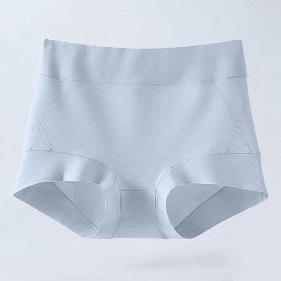Blmnix Breathable Womens Underwear Tummy Control High Waisted Seamless Boxer Shorts Blue Underwear Women Pack,XXL