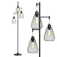thumbnail image 1 of Costway 67''Industrial 3-Light Floor Lamp Metal Standing Tree Lighting Bedroom Office, 1 of 9