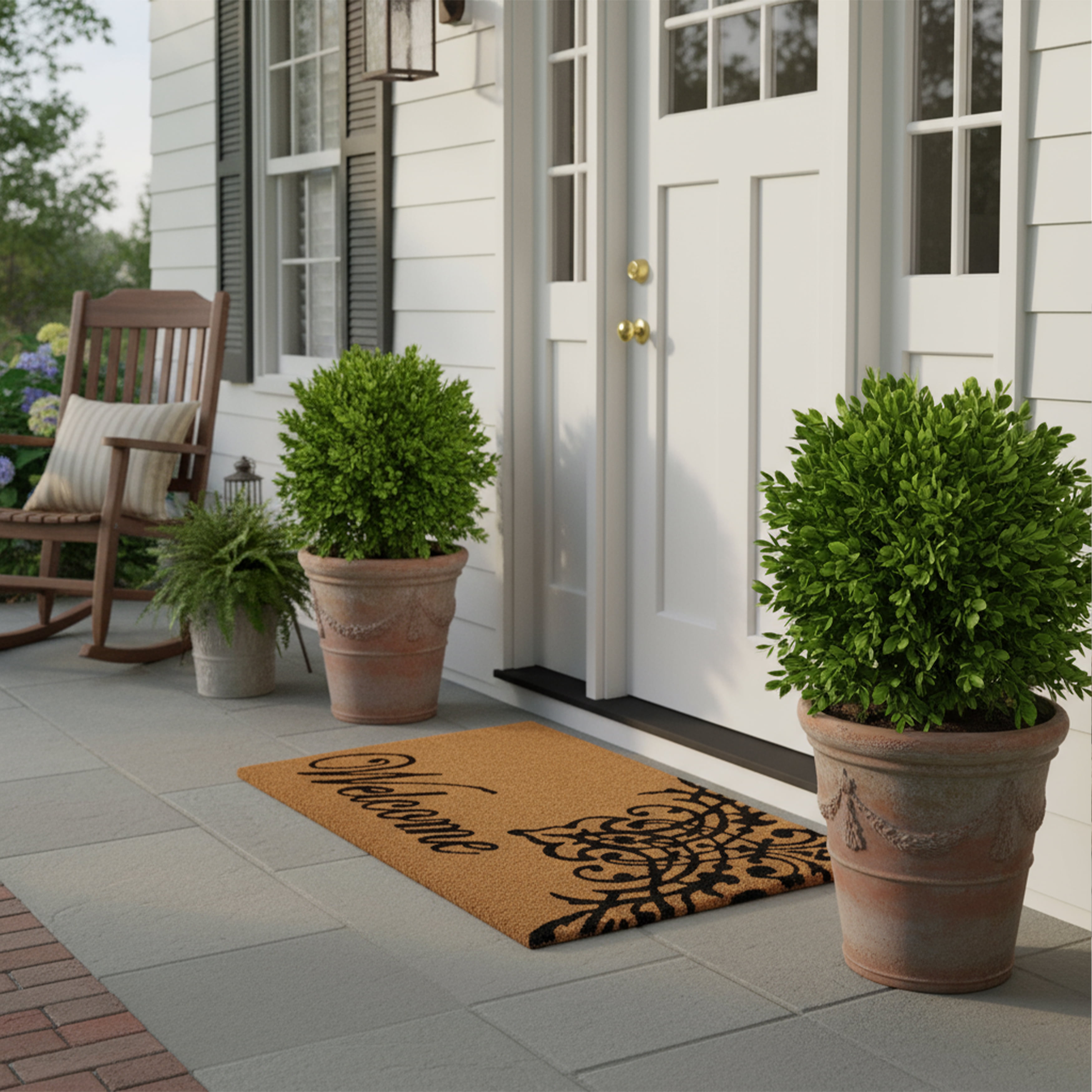 Calloway Mills Scroll Welcome Outdoor Doormat 2' x 3'