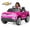 Pink, variant on EVOKEDEN 24V Licensed Chevrolet Silverado Electric Car for Kids, Ride on Toys for Toddlers with Remote Control, Soft Start, LED Lights, Music Player, Seat Belts, Black