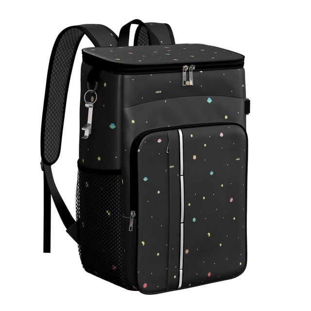 Starry Night Sky Cooler Backpack, Space and Cosmos Design with High-Performance Insulation, Leakproof for Outdoor Use
