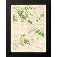 thumbnail image 2 of USGS 15x18 Black Modern Framed Museum Art Print Titled - Observation Peak California Quad - USGS 1954, 2 of 5