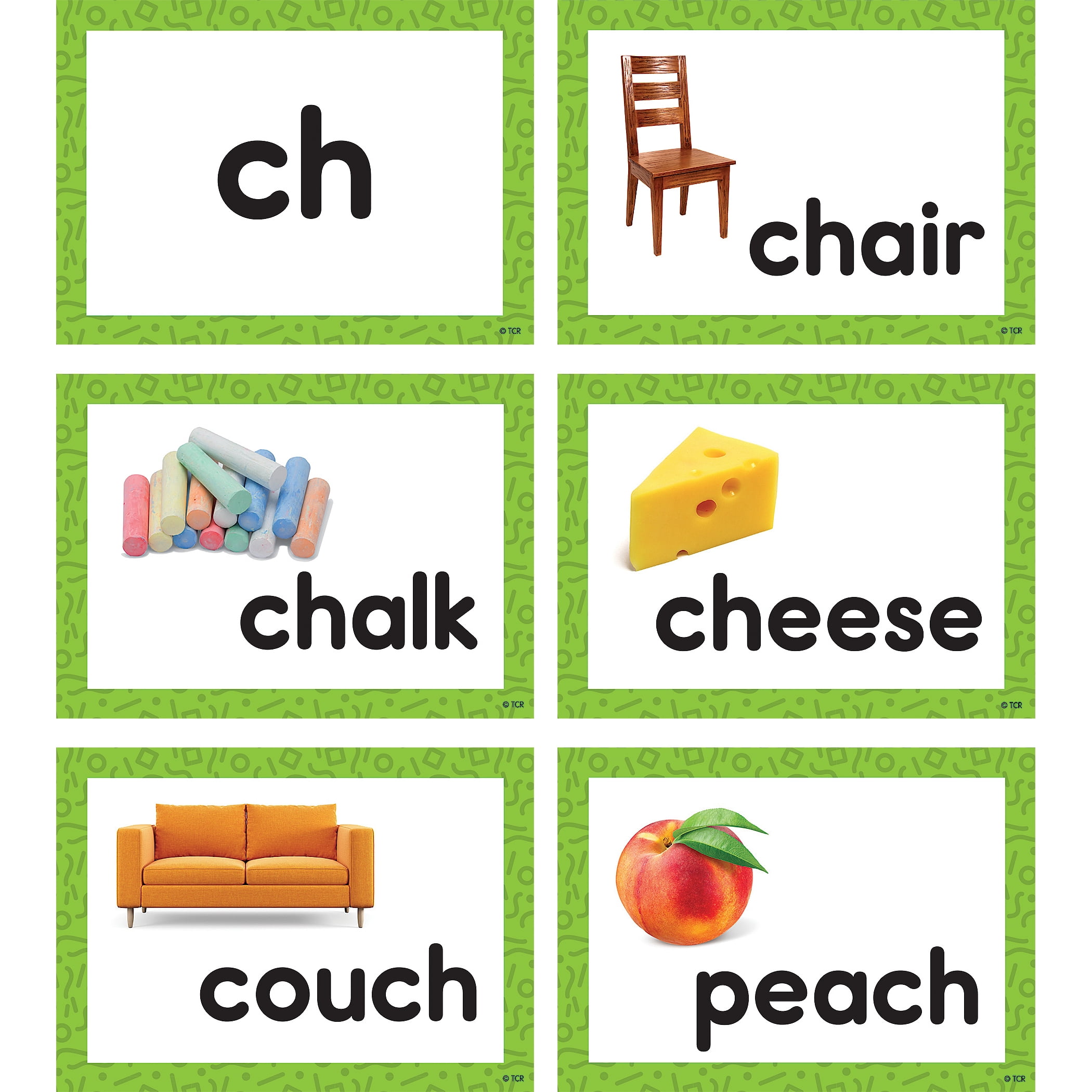 Teacher Created Resources Consonant Blends & Digraphs Pocket Chart Cards, 2 Sets