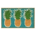thumbnail image 2 of The Rug Department Liora Manne Natura Pineapples Outdoor Door Mat Aqua, 2 of 5