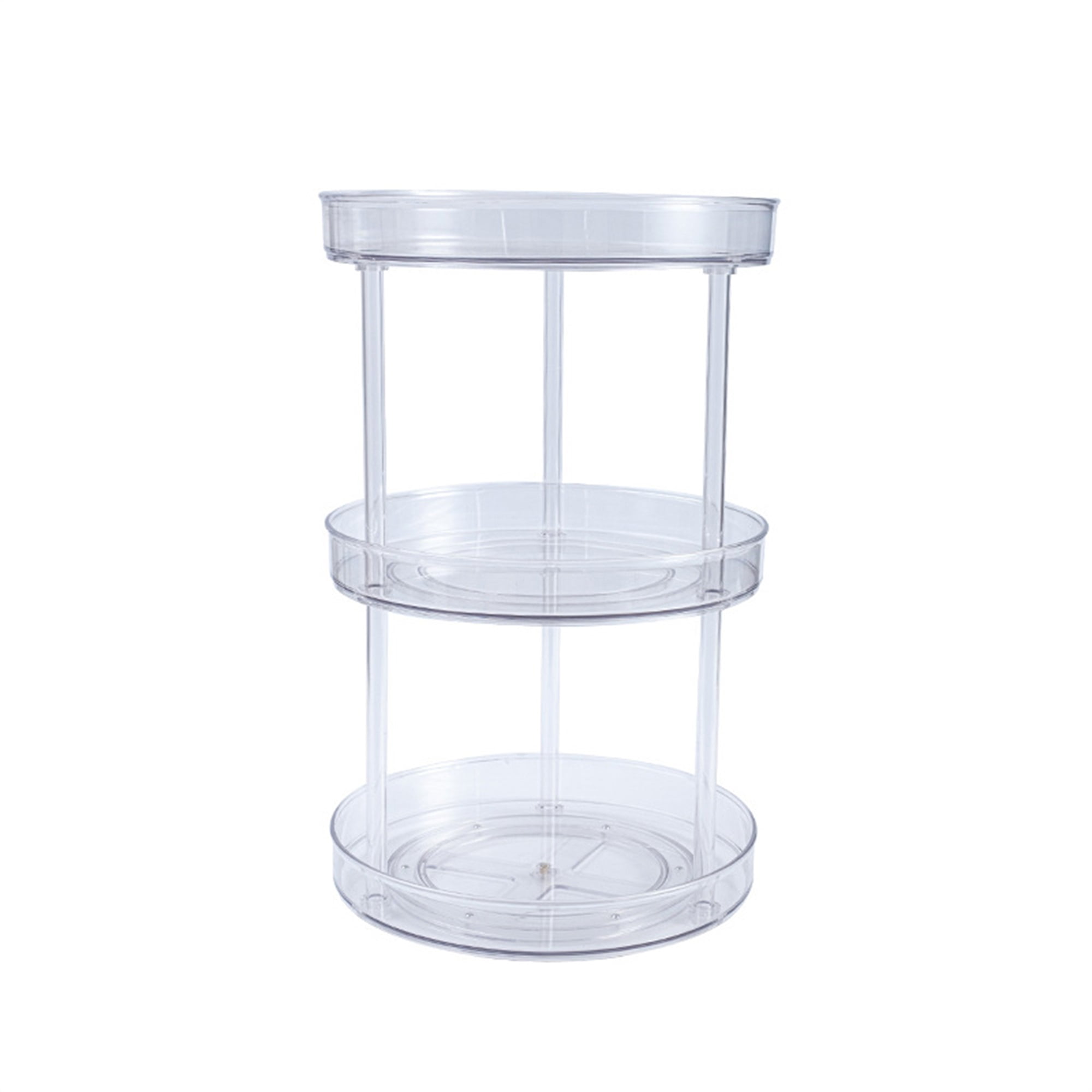 Rotating Storage Rack Transparent Single/Double/Three Tier Turntable