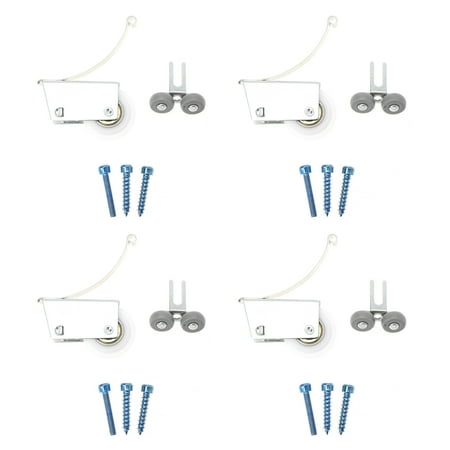 

4 Sets Window Track Roller Tail Cam Track Wheels Cabinet Sliding Wheel Rollers