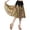 Gold, variant on XIAOCHA Women's High Waist Flared Dance Skirt Shiny Faux Leather A Line Ballroom Latin Skirt